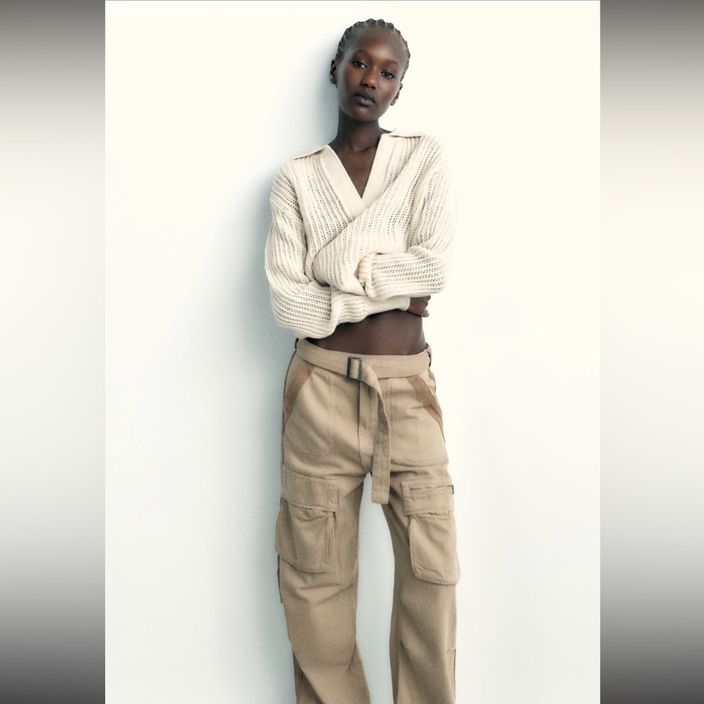 Zara knit polo sweater
